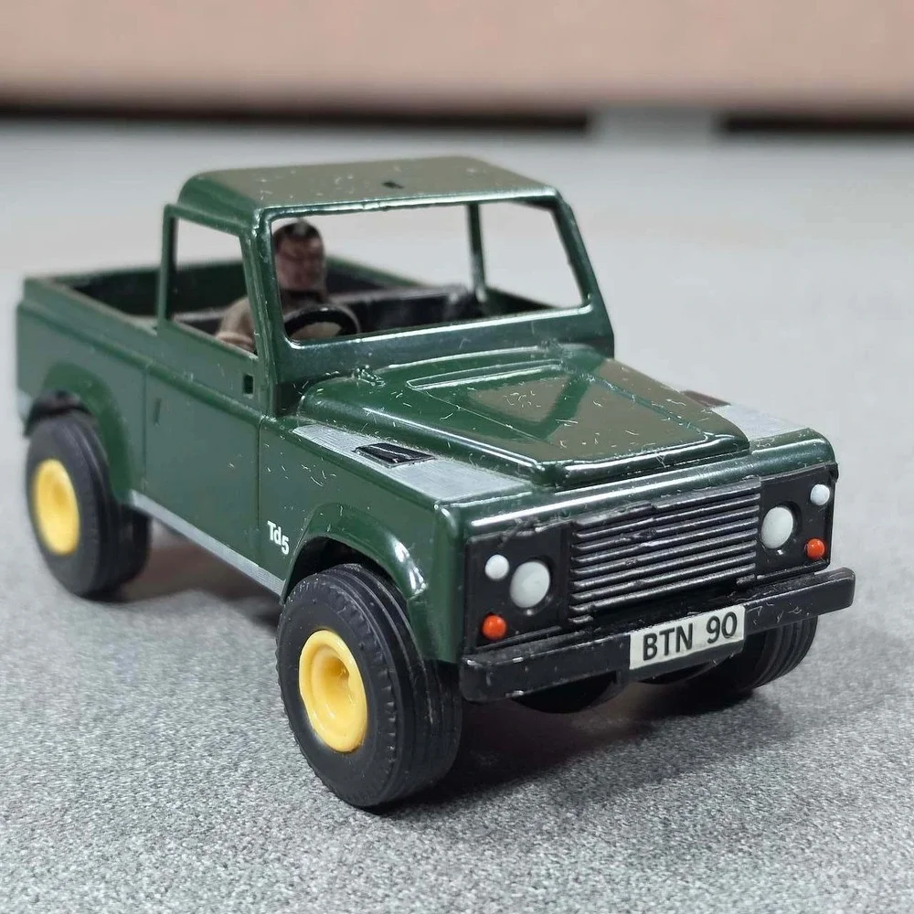 Britains Land Rover Defender 90 Td5 Pickup Truck Green RARE